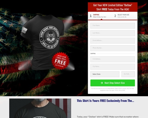 FREE T-Shirt For 2nd Amendment Supporters! “When Guns Are Outlawed, I’ll Be An Outlaw”