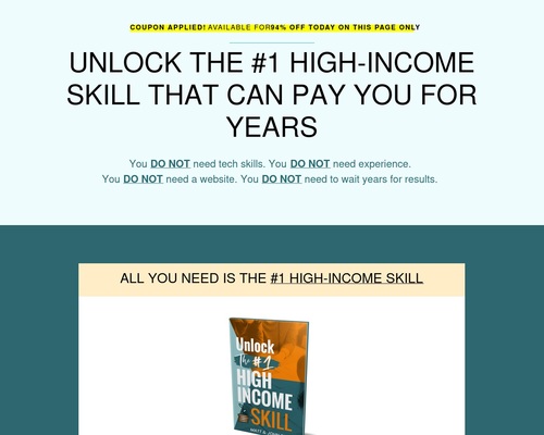 Unlock the #1 Skill – Big Monthly Commissions To You