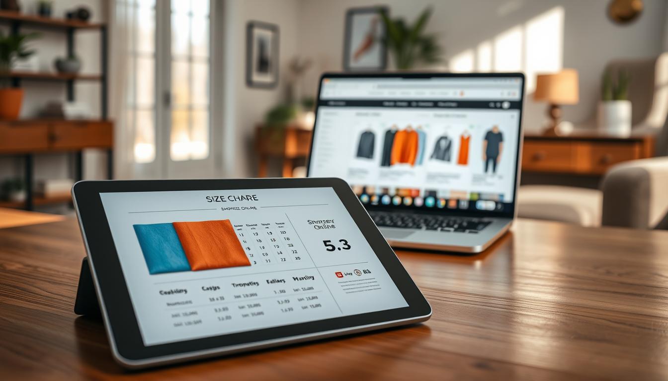 online clothing size guide